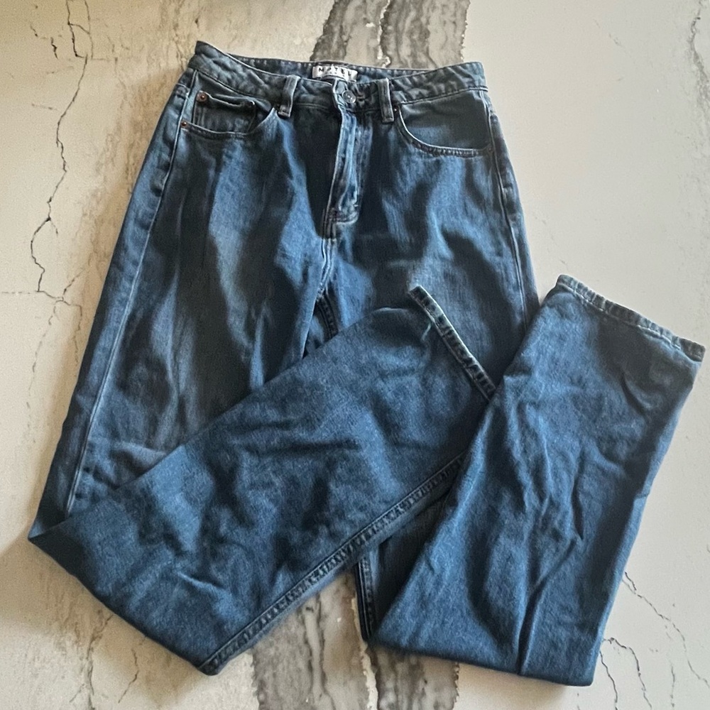 Motel Rocks Dark Blue Straight Leg Jeans